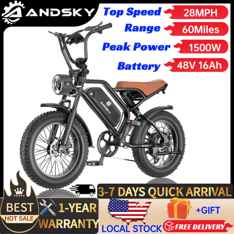 Dual Motor Electric Motorcycle Frame - ANDSKY T8 Core電動自転車 1500W 7速オフロード電動自転車 48V