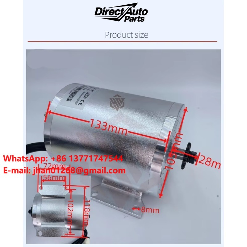Electric Motorcycle Conversion Kit 72V - 3000W 60V/72Vハイパワー電動バイクビーチカーカート変換キットブラシレスモーターモータースペアパーツ
