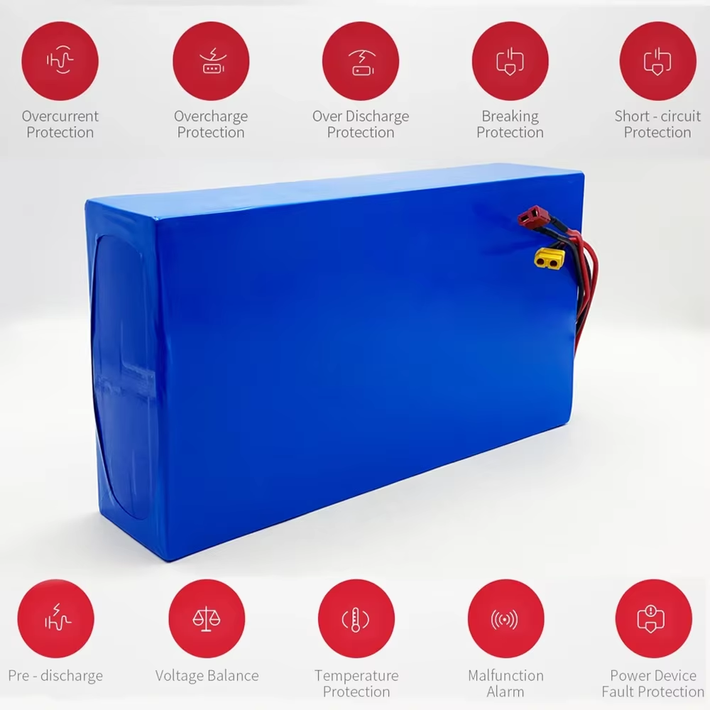 60V 30Ah Electric Scooter Battery - 18650リチウムイオンバッテリーパック 60V 16S8P 充電式バッテリー 30000mAh 30Ah