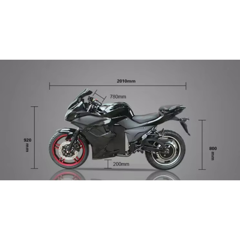 DPX新型3000w 5000w 10000w 72V 96 - 72V 5000W Electric Motorcycle のレビューと価格