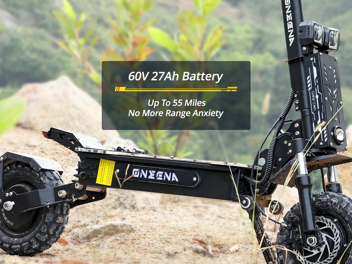 GT7 大人用電動スクーター。最大出力5600W、60V27 - 60V 5600W Dual Motor Electric Scooter のレビューと価格