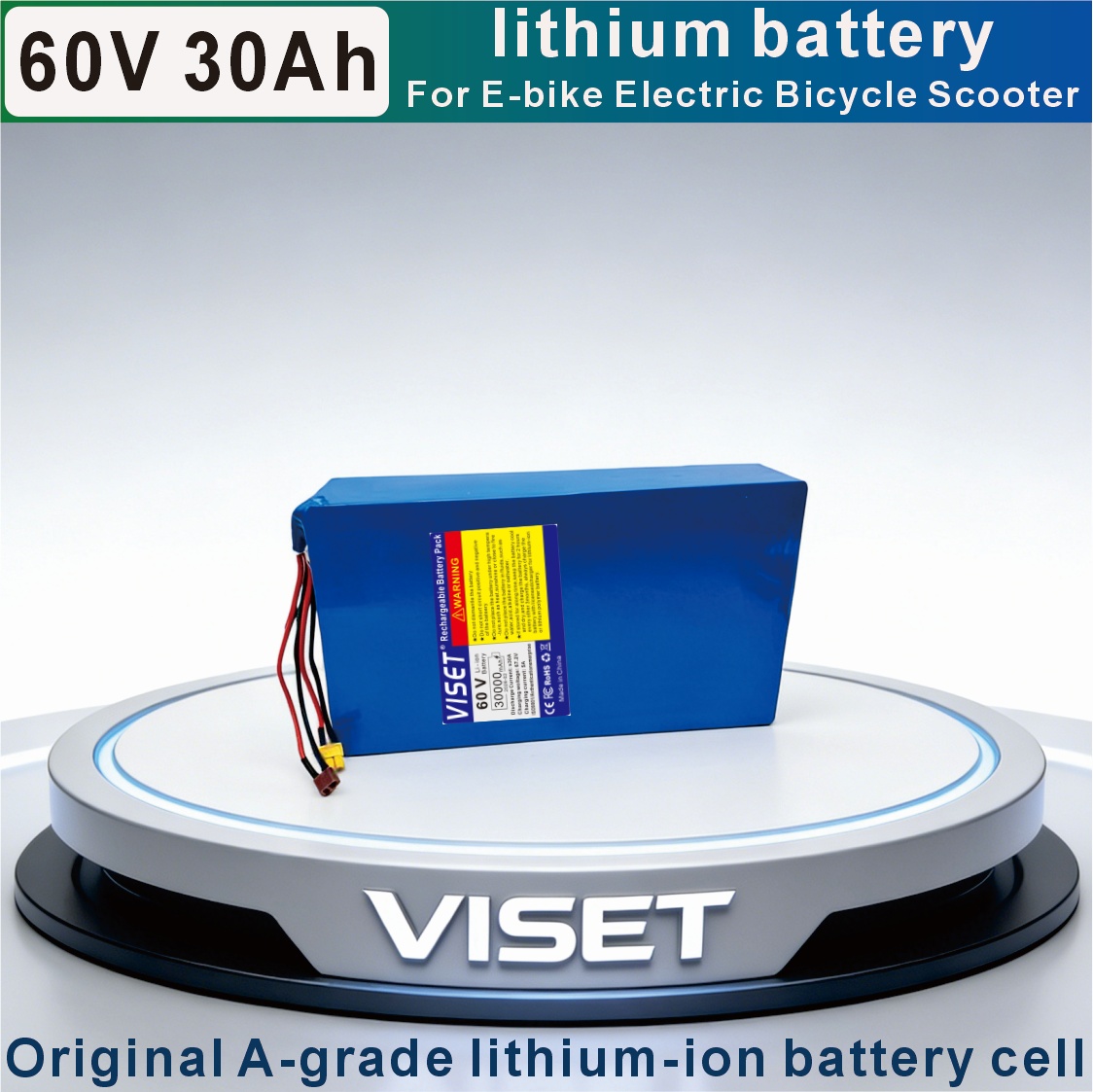 VISET 60V 30AH 自転車 18650 オートバイ - 60V 30Ah Electric Scooter Battery のレビューと価格